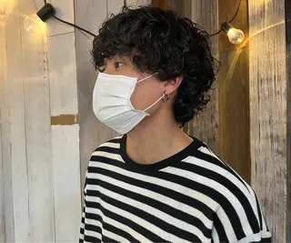 パーマ メンズ uchiyama kenのヘアスタイル