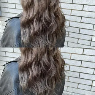 ロング カラー 低ダメージ特化🌱 佐野優斗のヘアスタイル