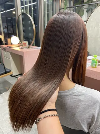 ロング カラー パーマ 江上拓郎/ショート /酸性ストレートのヘアスタイル