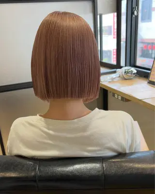 ショート カラー 艶カラー/韓国顔周り 🎀mamiのヘアスタイル