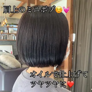 セミロング 加藤 実穂のヘアスタイル