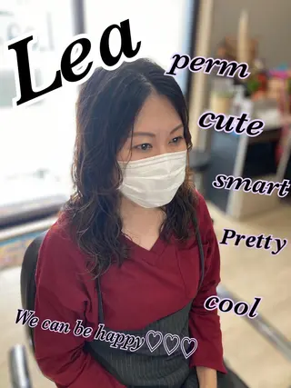 ロング パーマ Hair room Leaのヘアスタイル