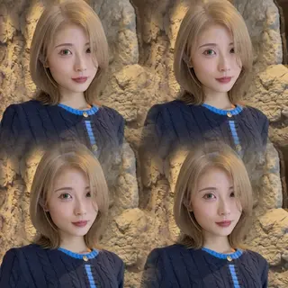 ミディアム カラー ウメダナオヤ/ くびれヘア✨のヘアスタイル