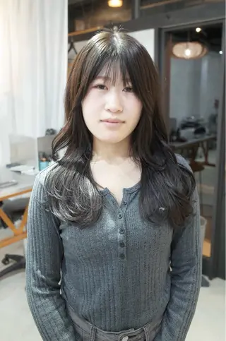 セミロング カラー 京都/カラー/松野 翔のヘアスタイル