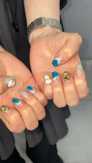 ネイル RICO NAIL所属・RICO Nail パーツつけ放題🌈のネイルデザイン