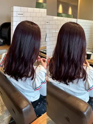 セミロング カラー RINNO🌷艶髪/ 透明感&艶カラーのヘアスタイル