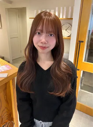 ロング 女性専用サロン Lien（リアン）所属・🖤KAHO🖤 /透明感/艶髪/暖色のヘアスタイル