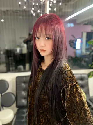 ロング カラー three所属・TOTA 唯一無二カラーのヘアスタイル