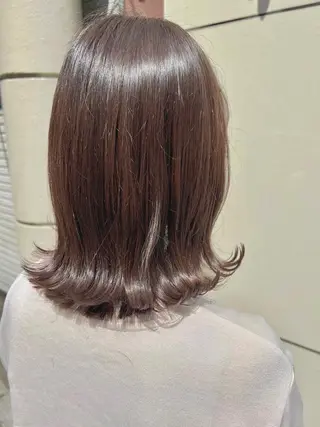 ミディアム カラー 韓国ヘア ♡tomimaのヘアスタイル