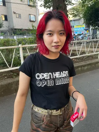 カラー スパイラルパーマ 🌐hina⭐️のヘアスタイル