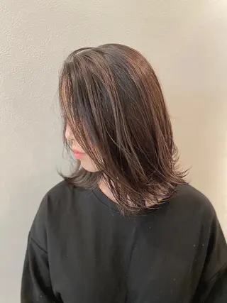 ミディアム カラー 平田 健一のヘアスタイル