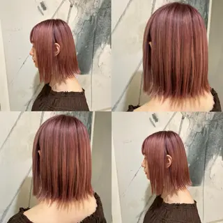 ミディアム カラー カジュアルを女っぽく 𝗮𝘆𝗮𝗰𝗼のヘアスタイル