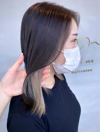 ミディアム カラー tim所属・tim hinaのヘアスタイル