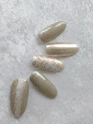 ネイル ⭐︎休業中の練習⭐︎ JNA認定講師髙橋のネイルデザイン