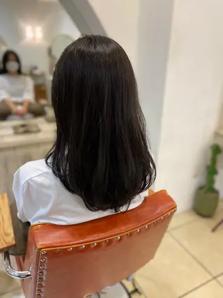 ミディアム カラー ウルフ/レイヤー /髪質改善　ナユタのヘアスタイル