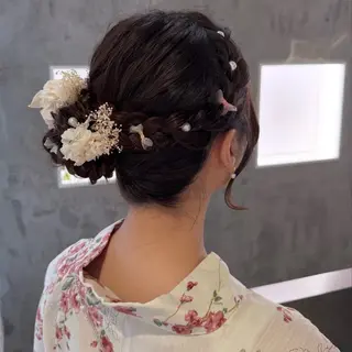 ヘアアレンジ 🦋Misaki🦋 メンズパーマ/着付けのヘアスタイル