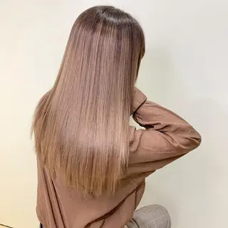 ロング カラー パーマ 縮毛矯正/髪質改善 /韓国風　山川春輝のヘアスタイル