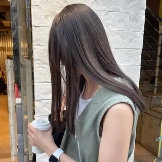 ロング カラー 艶カラー×似合わせ カットshihomiのヘアスタイル