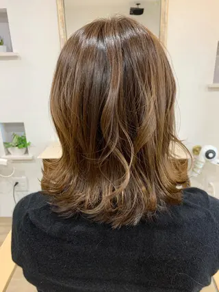 ミディアム 竹田駅/半個室 belle./ベルのヘアスタイル