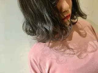 ミディアム セミロング ロング カラー scene.池袋所属・scene. haraのヘアスタイル