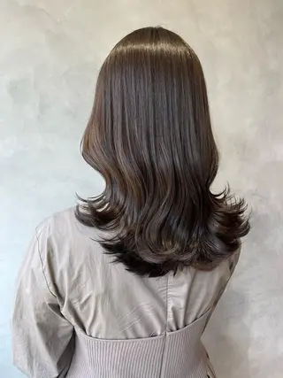 セミロング 奥田 蓮のヘアスタイル