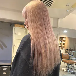 ロング カラー ブリーチなしベージュ カラー✨Takeのヘアスタイル