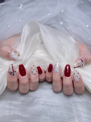 ネイル 🎀も ものネイルデザイン