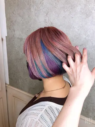 ショート カラー デザインカラー🎨 下北沢 / 磯部のヘアスタイル