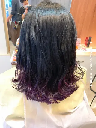 ミディアム メンズパーマ/難波/ 心斎橋　室園亮佑のヘアスタイル