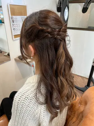 ヘアアレンジ Yumi/艶髪/ 透明感カラー🤍のヘアスタイル