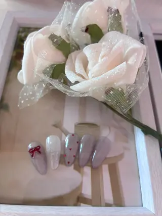 ミディアム りぼん Re:Bonrのネイルデザイン