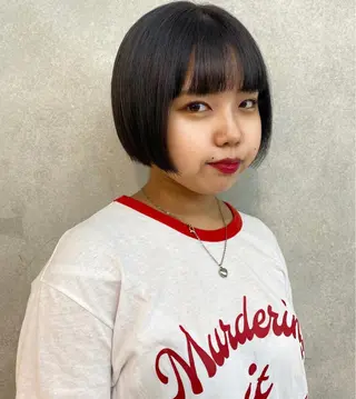 ショート カラー 顔周りカット/透明感 カラー✂️MEIのヘアスタイル