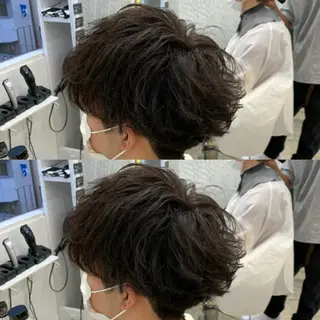 ショート パーマ メンズ メンズ専門店 店長 小柳 裕夢のヘアスタイル