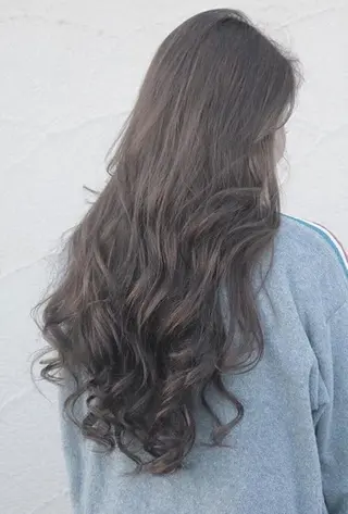 ロング カラー パーマ ヘアアレンジ Device ディバイスのヘアスタイル