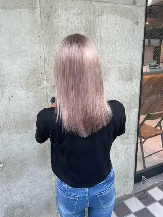 ロング カラー ヘアアレンジ TATSUYA アートディレクターのヘアスタイル