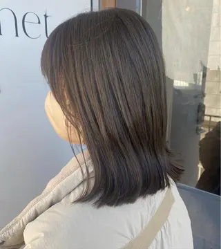 ミディアム カラー パーマ ヘアアレンジ メンズ キッズ ネイル マツエク・マツパ アイブロウ モリモト サナのヘアスタイル