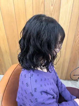 ミディアム パーマ TSURUYO モデル募集中のヘアスタイル