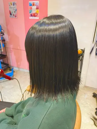 ミディアム カラー パーマ うしだ かおるのヘアスタイル