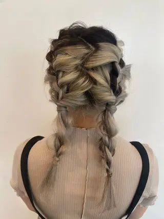 ヘアアレンジ seina🩰 ブリーチ/ヘアセットのヘアスタイル