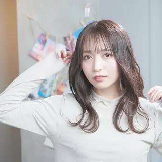 セミロング カラー 🦋韓国系指名No1 店長/圓山 祐也🦋のヘアスタイル