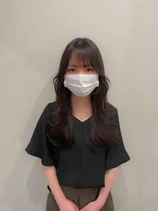 ロング 🌹ハッシュカット、 レイヤー韓国ヘア🌹のヘアスタイル