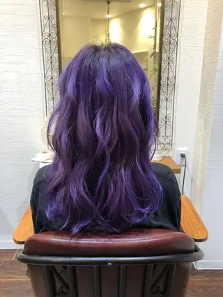 ロング カラー 皆巳 達郎のヘアスタイル