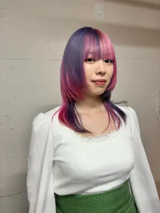 ミディアム カラー 🩵似合わせカット SEIRA🩵のヘアスタイル