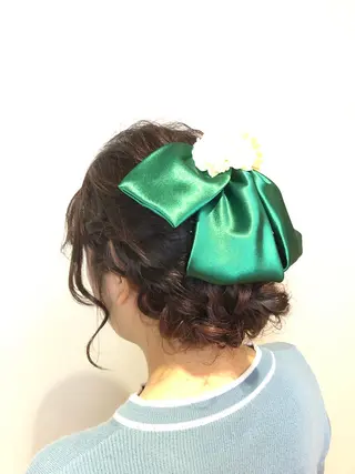 ロング ヘアアレンジ 青野 文香のヘアスタイル