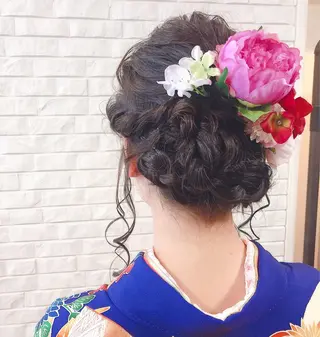 ロング ヘアアレンジ The book hand salon所属・伊藤 さやかのヘアスタイル