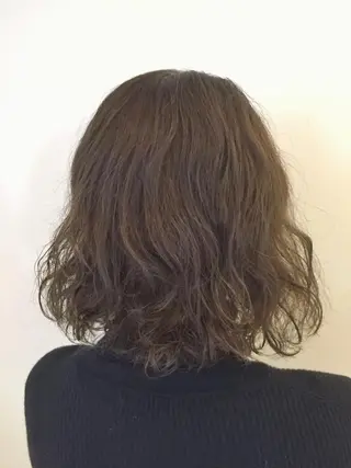 ミディアム カラー パーマ ◇おの あすか◇のヘアスタイル