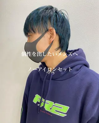 ショート カラー パーマ ヘアアレンジ メンズ 【池袋/スパイキー ショート】ⓝⓘⓜⓤのヘアスタイル