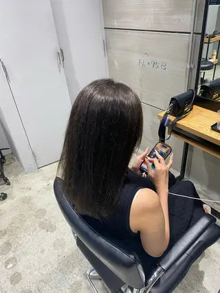 セミロング 村田 健のヘアスタイル