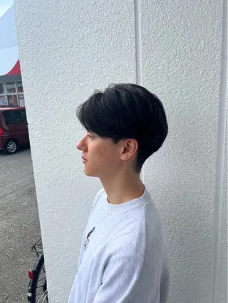 パーマ メンズ 庄 優馬のヘアスタイル