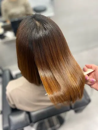 ミディアム 艶髪/縮毛矯正 🫧辻野海羽のヘアスタイル